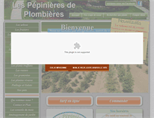 Tablet Screenshot of pepinieres-plombieres.fr